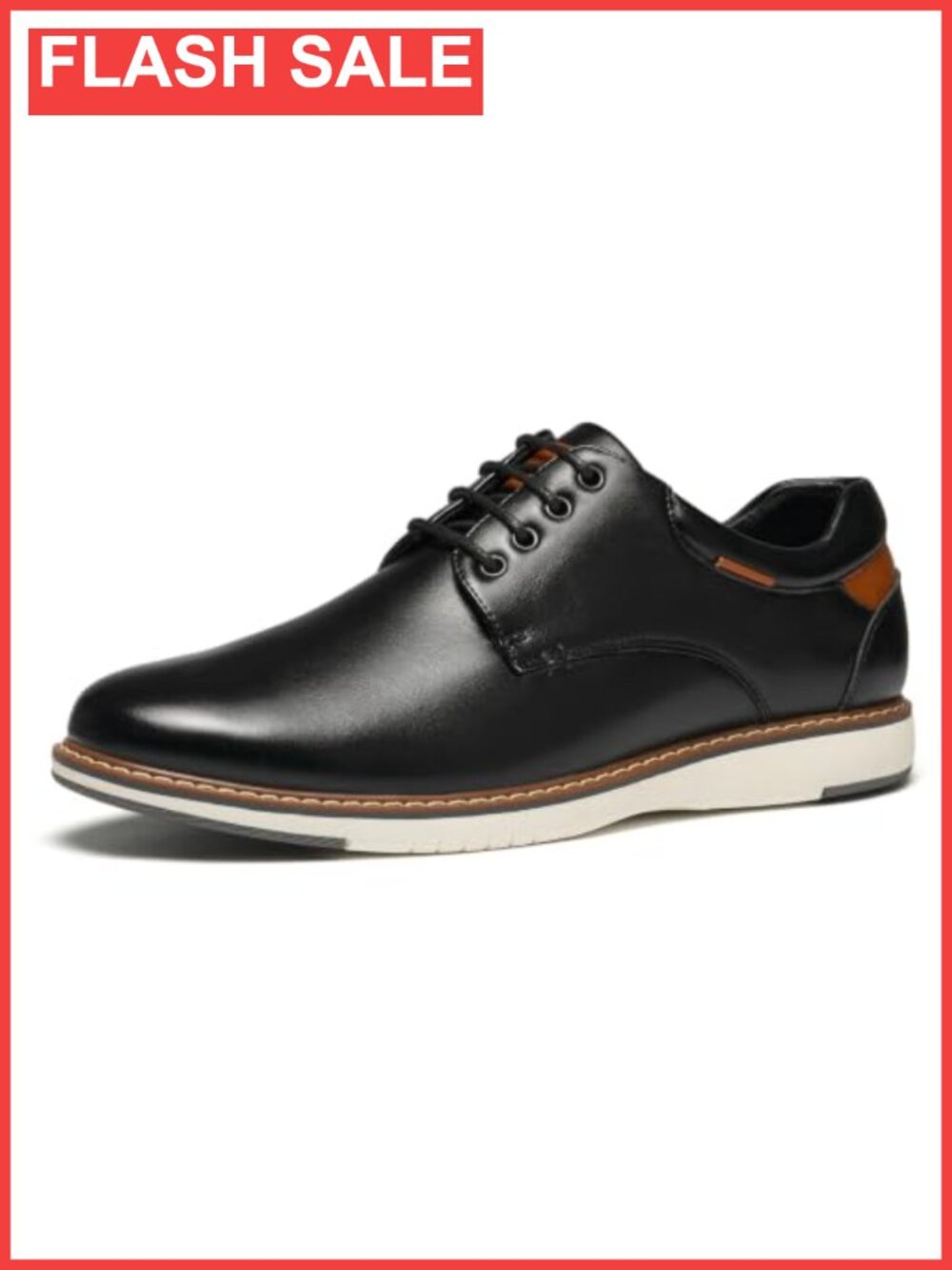 Men's Faux Leather Oxford Dress Sneakers Business Casual Lace-Up Shoes